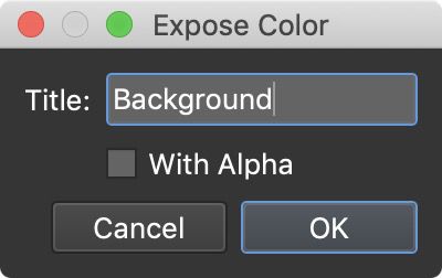 Exposed color title.