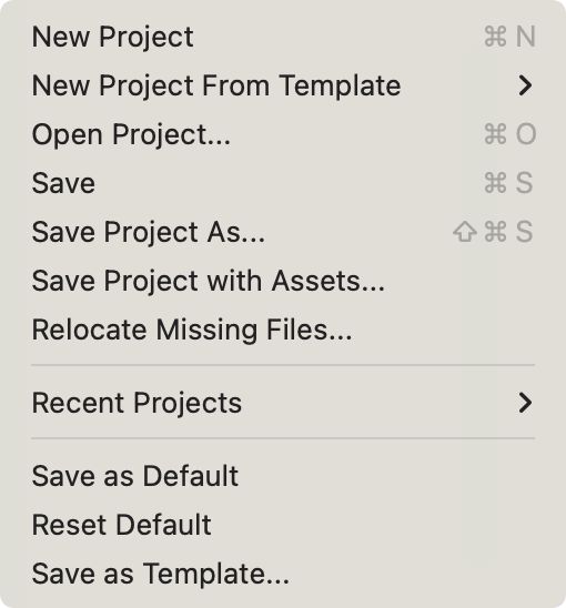 File Menu