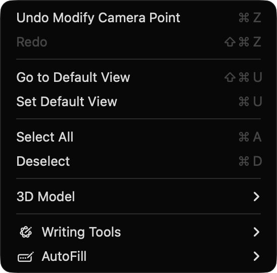 Edit Menu